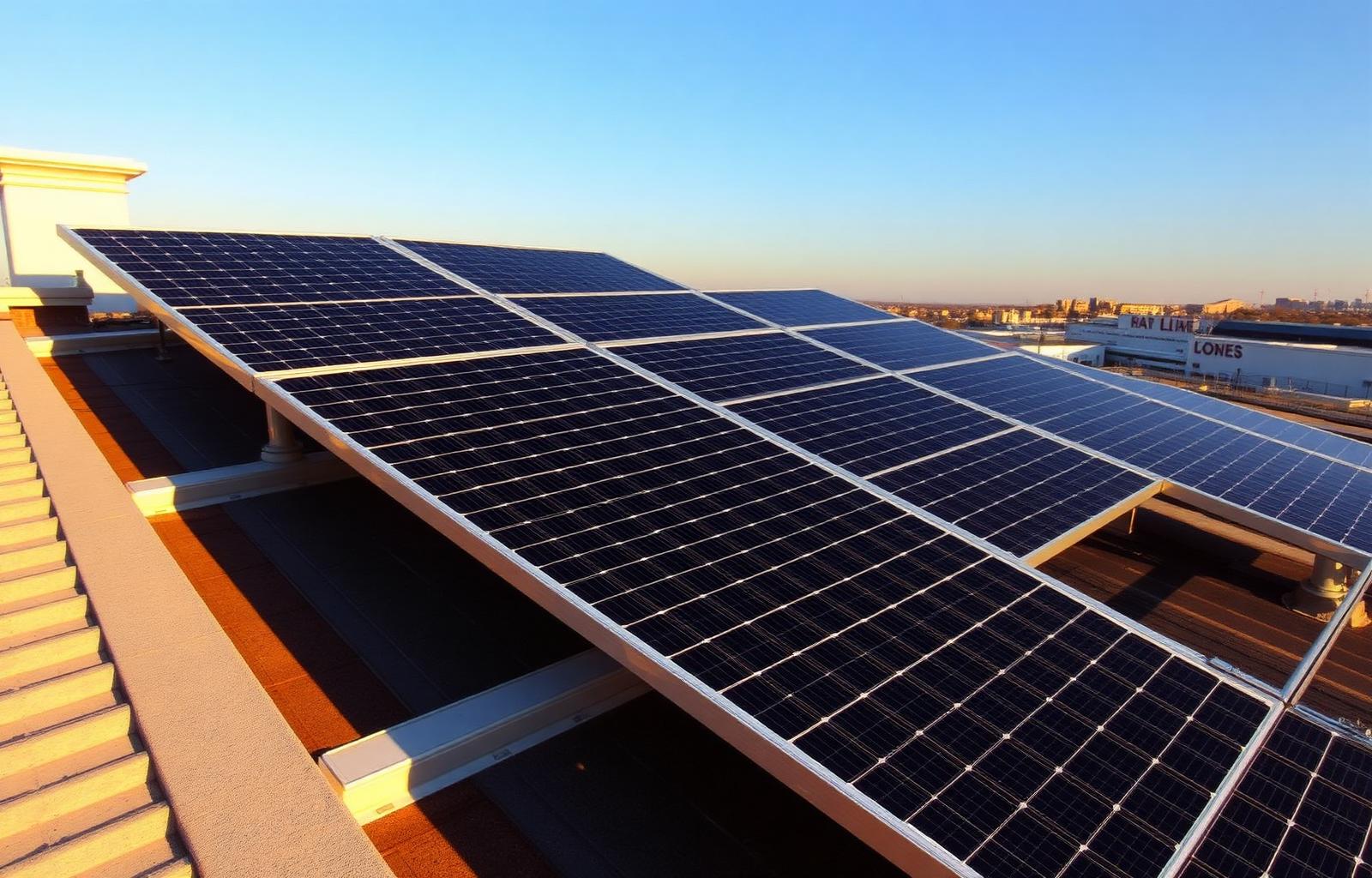 Instalação de painéis solares